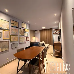 Chic Blue Design Com Vaga De Garagem Apartamento